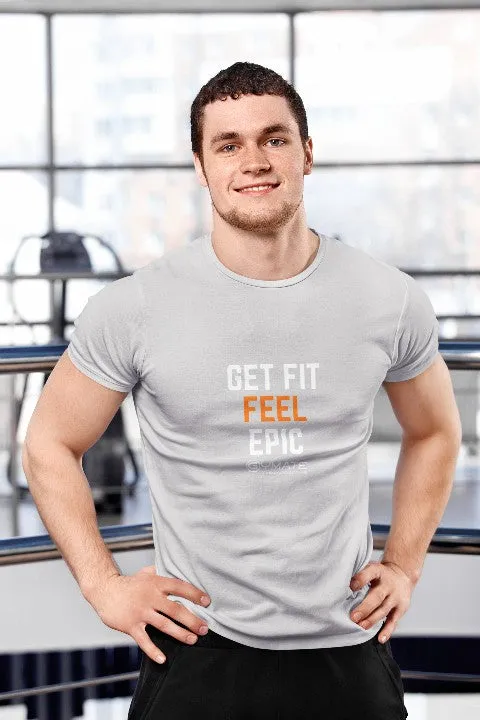 Slogan T shirts 'Get Fit Feel Epic'