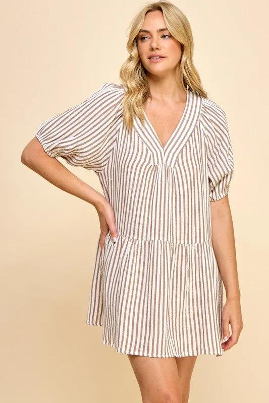 Striped Babydoll Dress