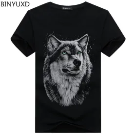 Summer Wolf head 3D T-shirt