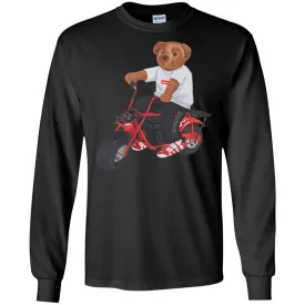 Supreme Bear Moto T-shirt Men Long Sleeve Shirt