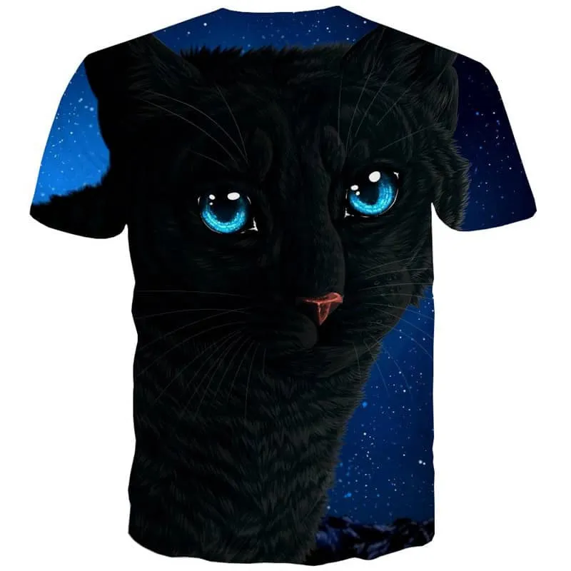 t shirt kitten cat 3D shirt art costume men pet Casual