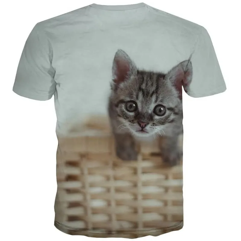 t shirt kitten top tee cat pet art costume men Cool