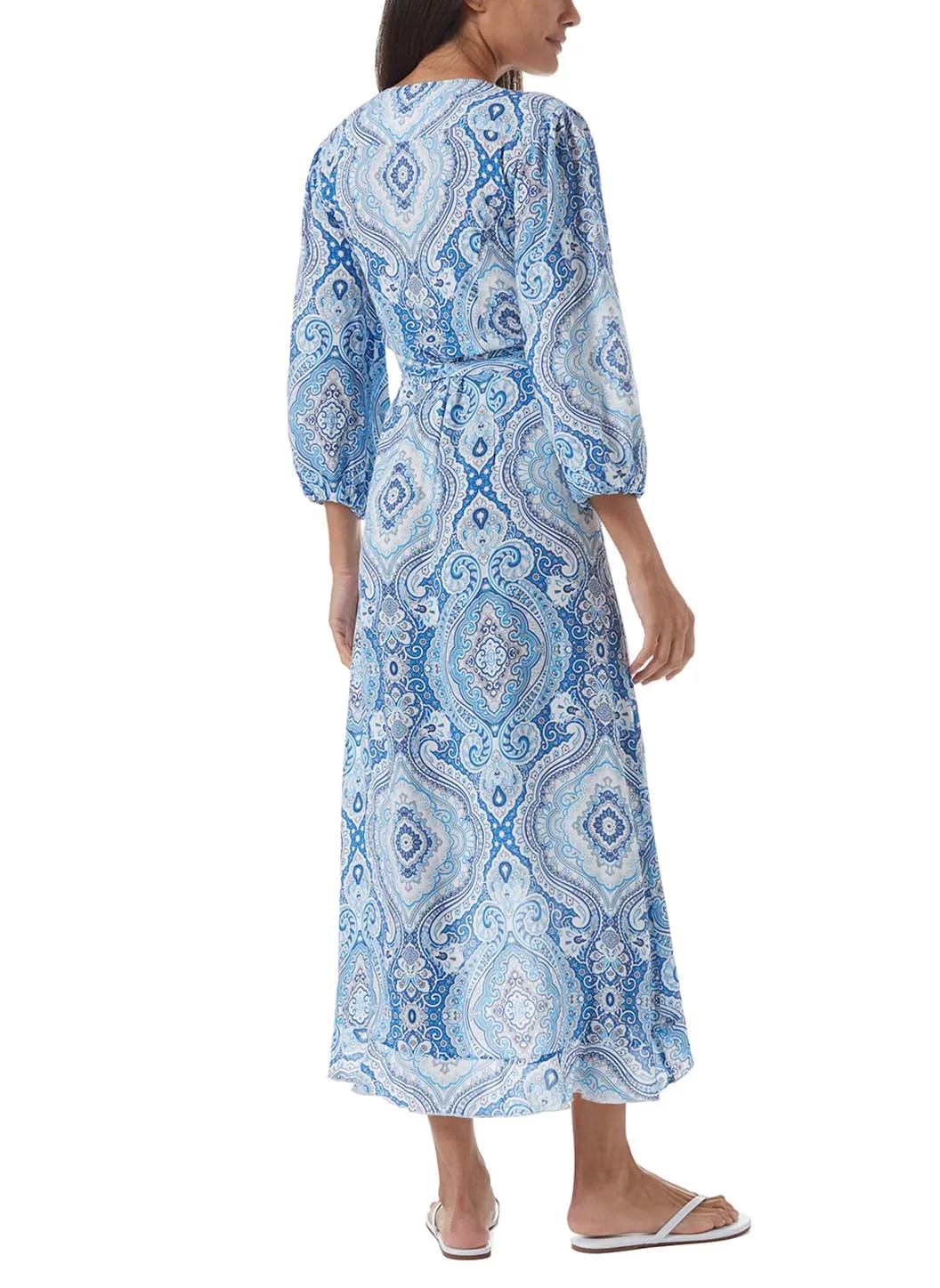 Taylor Blue Paisley Dress