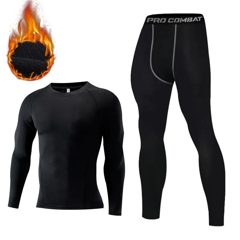 Thermal underwear men compression long johns keep warm winter inner wear clothes for tracksuit