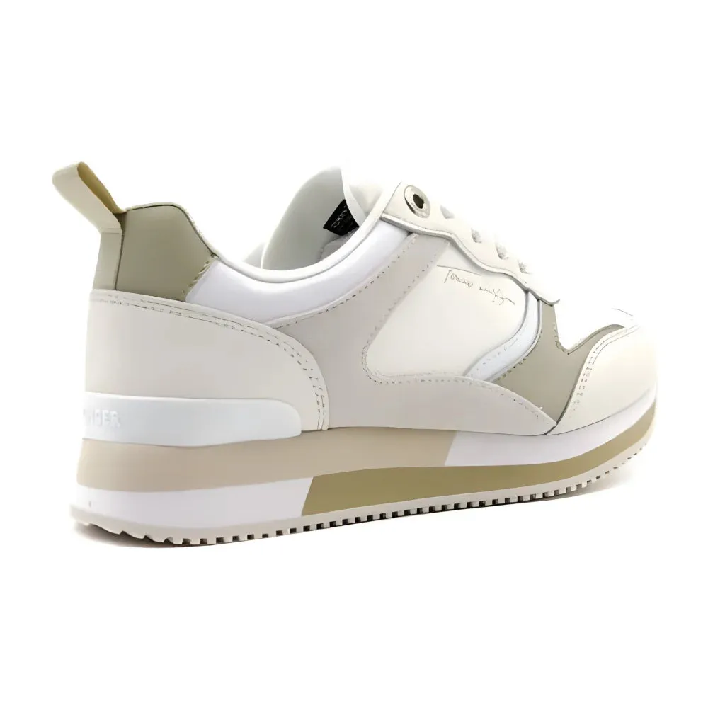 Tommy Hilfiger Essential Signature Runner Trainers Women's - BEG