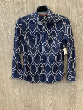 Top Long Sleeve By St Johns Bay In Blue, Size: M