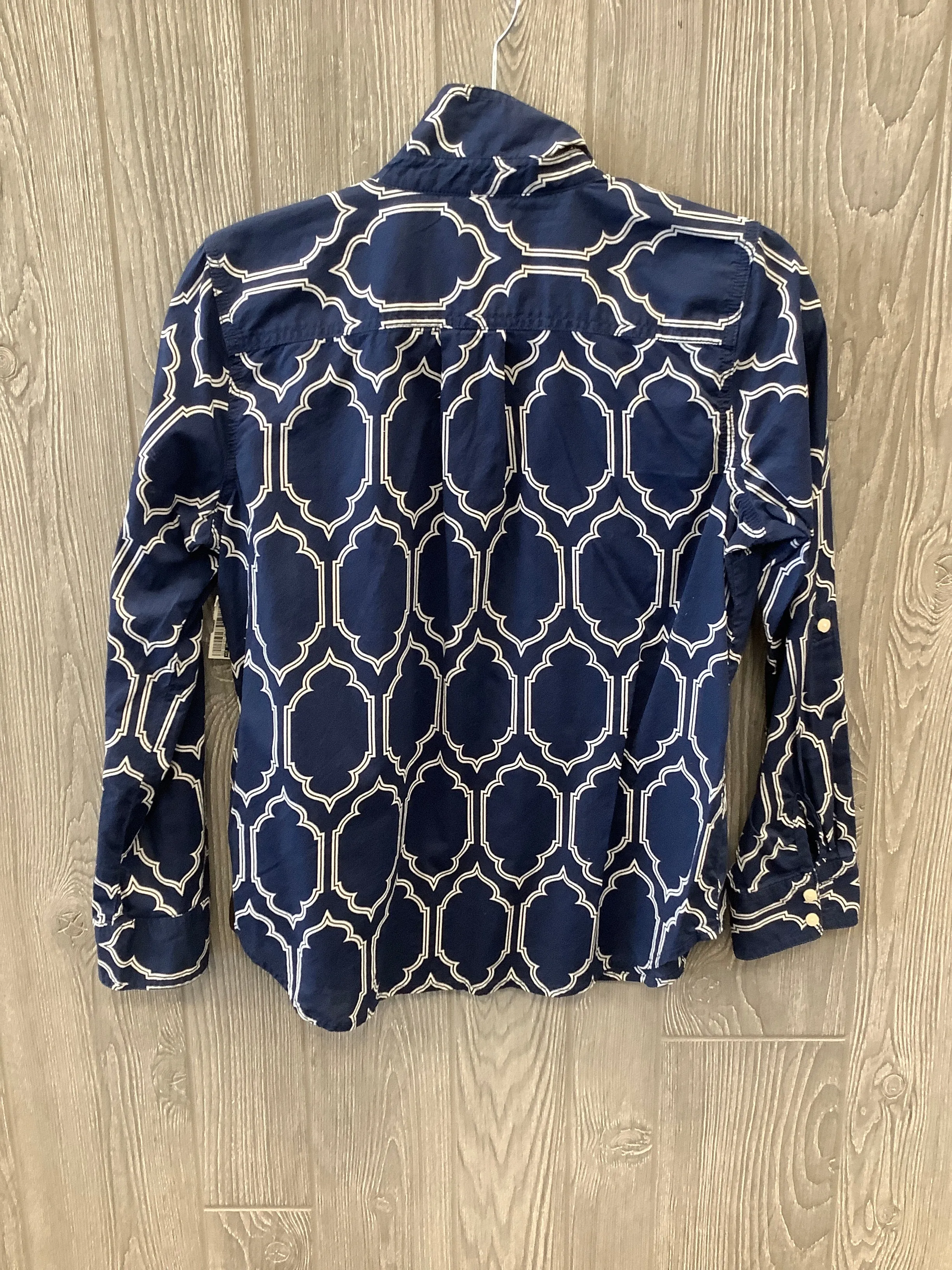 Top Long Sleeve By St Johns Bay In Blue, Size: M