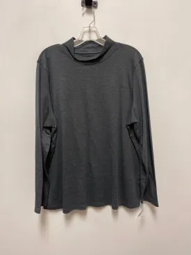 Top Long Sleeve By St Johns Bay In Grey, Size: 2x