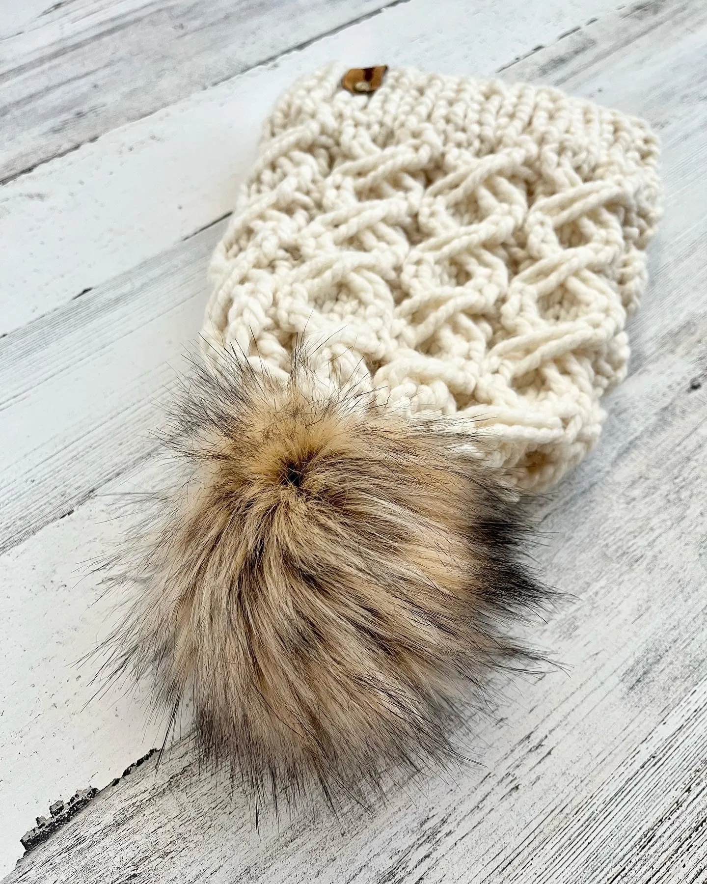 Unbreakable Vow Beanie with Faux Fur Pom