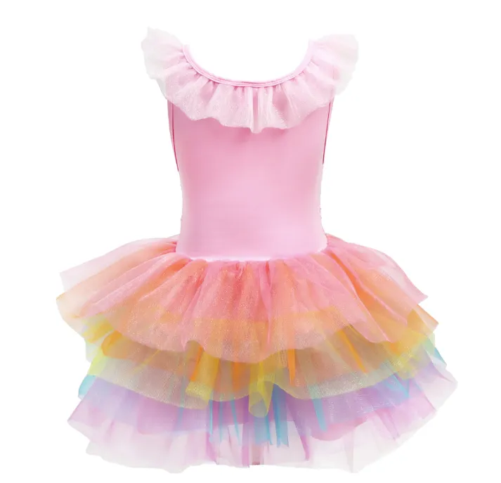 Unicorn Dreamer Multi Layered Rainbow Party Dress