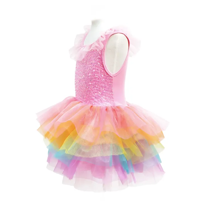 Unicorn Dreamer Multi Layered Rainbow Party Dress