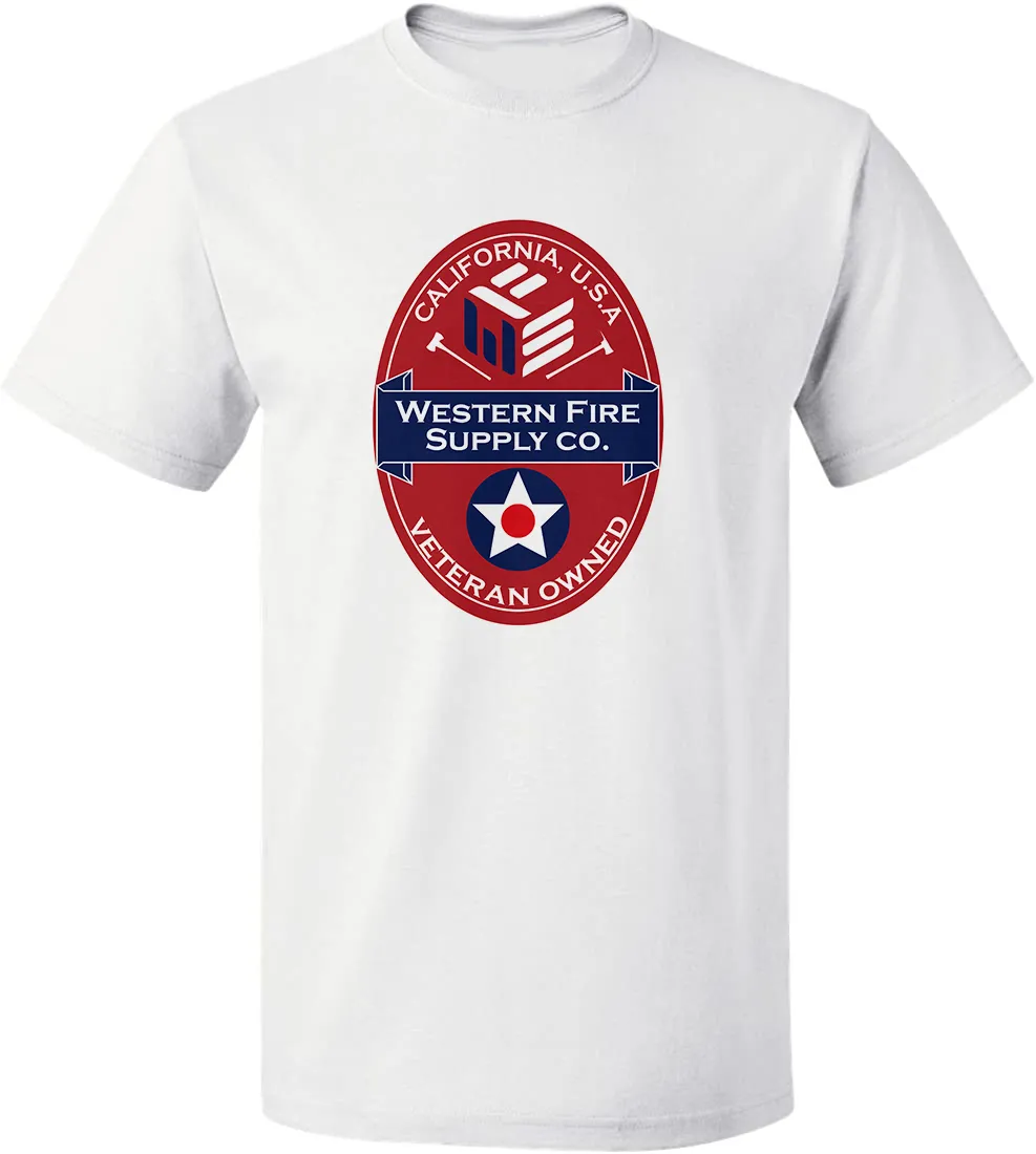 Western Fire Supply Tee White/Red Logo