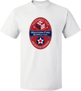 Western Fire Supply Tee White/Red Logo