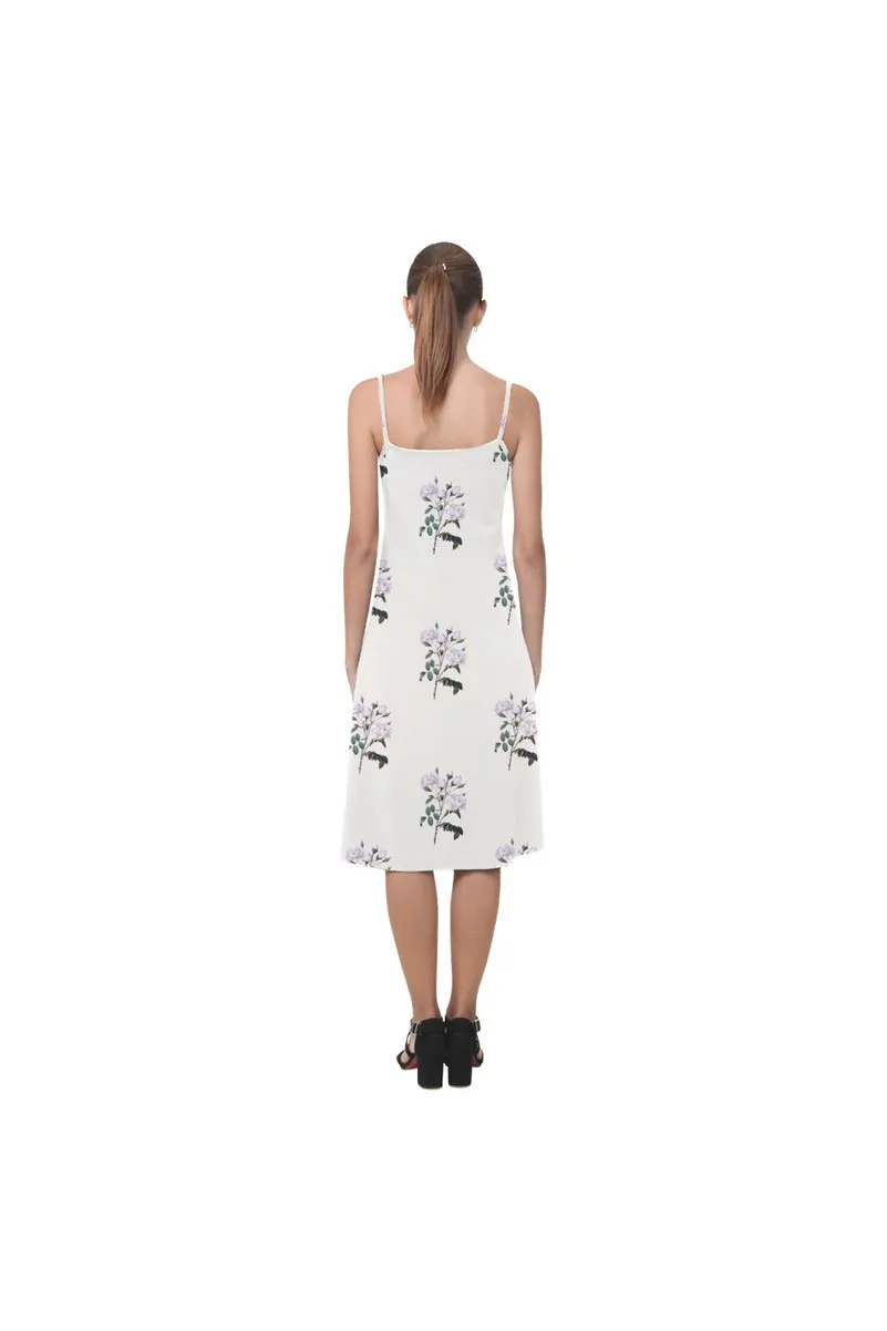 White Bellflower Alcestis Slip Dress (Model D05)