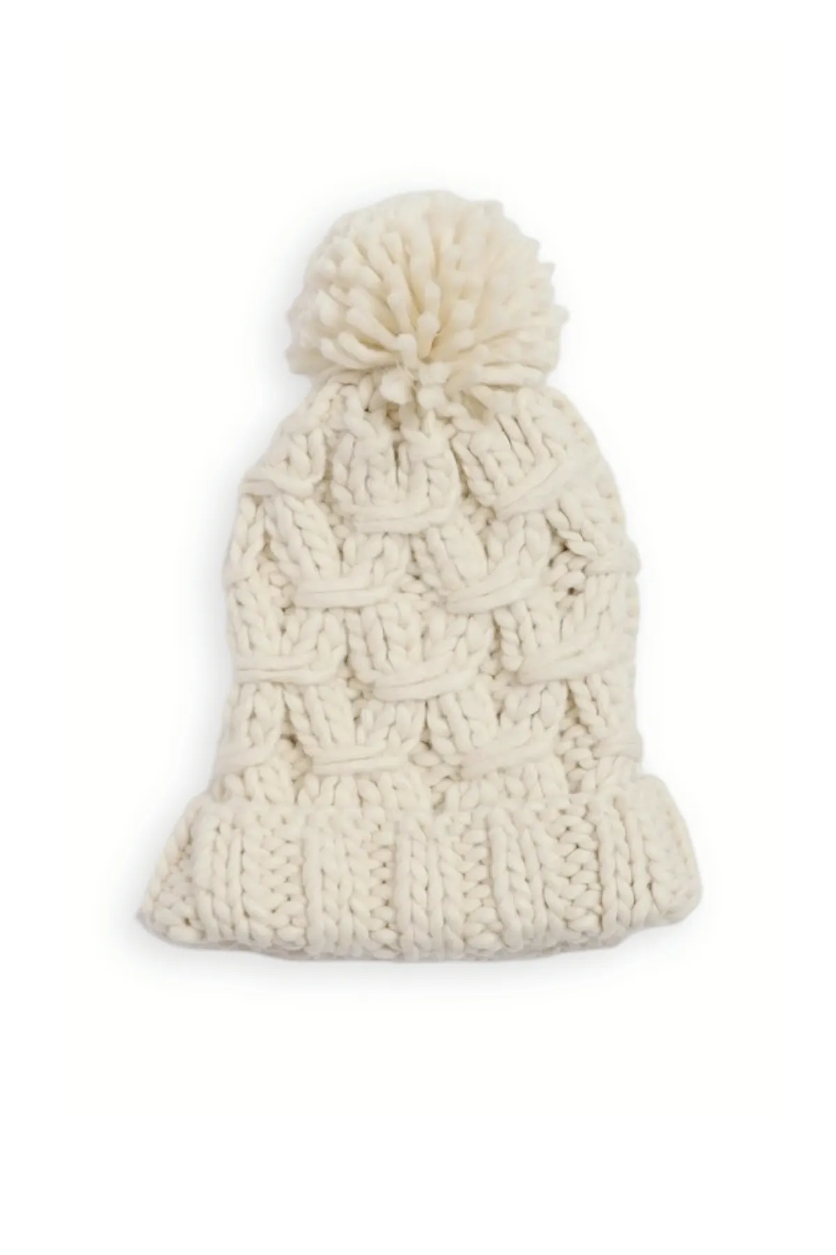 Winter Day Oversized Pom Pom Chunky Knit Beanie