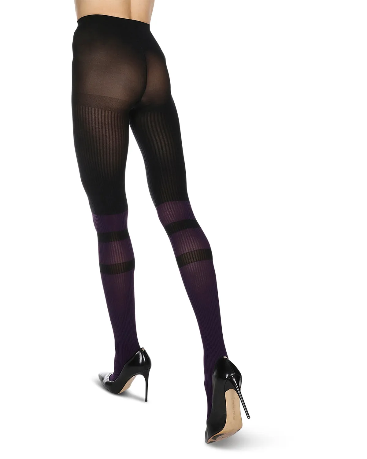 Women's Sportif Rib Nylon Fashion Tights